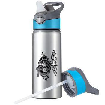 MUG SPORTS BOTTLE WATER BOTTLE WITH STRAW WITH HANDLE SURVIVAL 