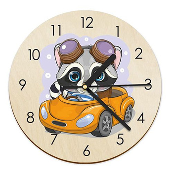 WOODEN WALL CLOCK FOR CHILDREN