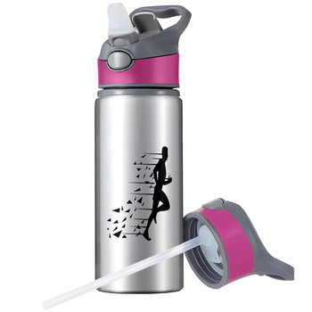 MUG SPORTS BOTTLE WATER BOTTLE WITH STRAW WITH HANDLE SURVIVAL 