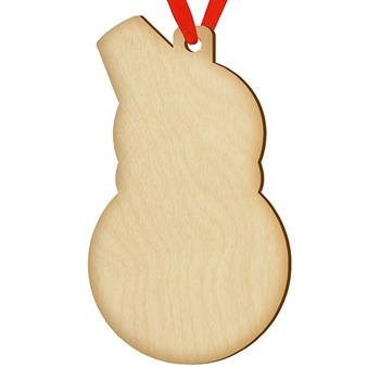 Wooden bauble for the Christmas tree