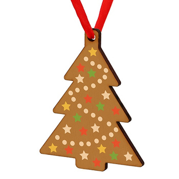 Wooden bauble for the Christmas tree