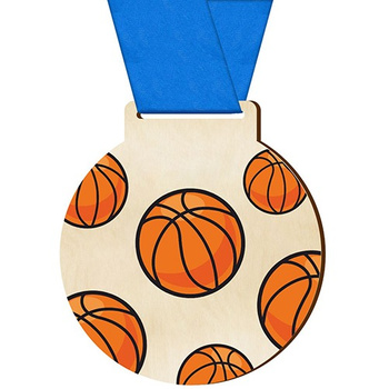 Sports medal basketball for basketball player