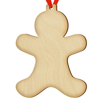 Wooden bauble for the Christmas tree