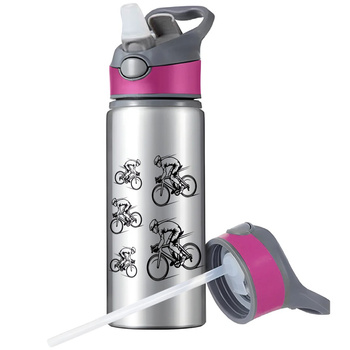 MUG SPORTS BOTTLE WATER BOTTLE WITH STRAW WITH HANDLE SURVIVAL 