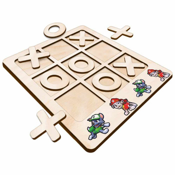 TIC TACK TOE GAME MARSHALL AND ROCKY