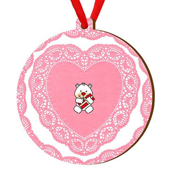 Wooden bauble for the Christmas tree