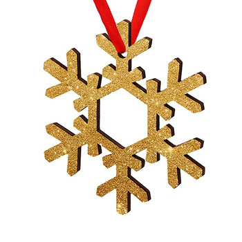 Wooden bauble for the Christmas tree