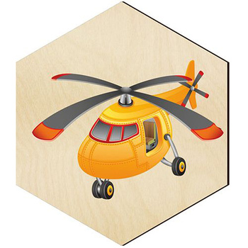  WOODEN DECORATIVE PANEL FOR A WALL HEXAGON