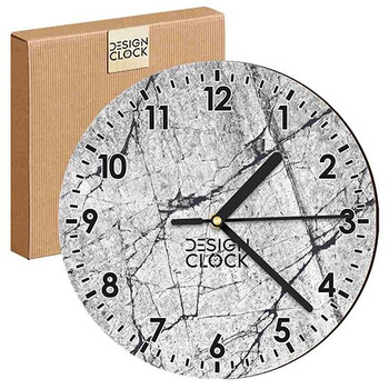  WALL CLOCK, WOODEN, LOFT, CONCRETE