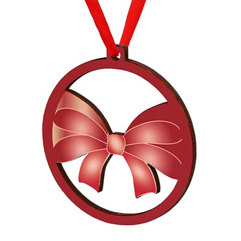 Wooden bauble for the Christmas tree