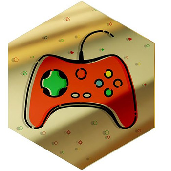  MIRROR DECORATIVE PANEL FOR THE WALL HEXAGON 