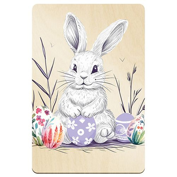 WOODEN CHRISTMAS CARD FOR EASTER