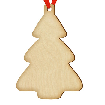 Wooden bauble for the Christmas tree