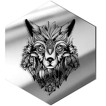  MIRROR DECORATIVE PANEL FOR THE WALL HEXAGON 