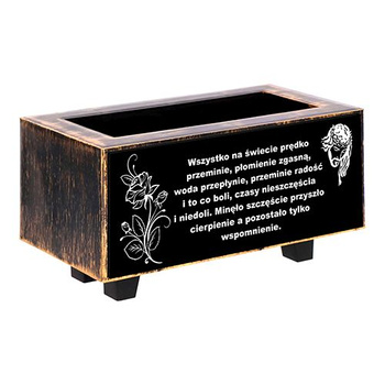 FLOWER POT FOR GRAVE ALL SAINTS CEMETERY HEART CROSS CANDLE