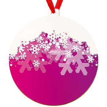 Wooden bauble for the Christmas tree