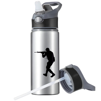 MUG SPORTS BOTTLE WATER BOTTLE WITH STRAW WITH HANDLE SURVIVAL 
