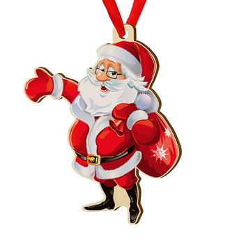 Wooden bauble for the Christmas tree