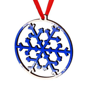 Wooden bauble for the Christmas tree