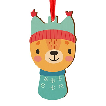 Wooden bauble for the Christmas tree