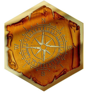  MIRROR DECORATIVE PANEL FOR THE WALL HEXAGON 