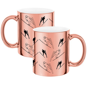 CROSS-COUNTRY SKIING MUG FOR CROSS-SKI RUNNERS