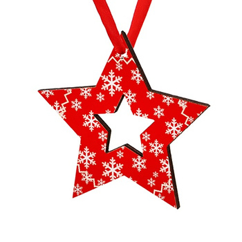 Wooden bauble for the Christmas tree