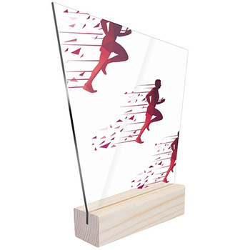Sports statuette running marathon for a runner