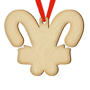 Wooden bauble for the Christmas tree