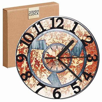 WALL CLOCK WOODEN IRON