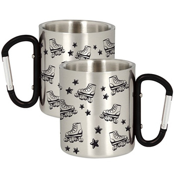 METAL MUG FOR A SKATERING PLAYER