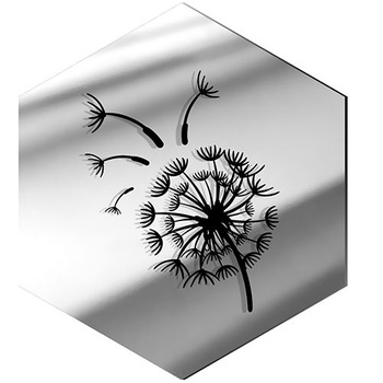  MIRROR DECORATIVE PANEL FOR THE WALL HEXAGON 