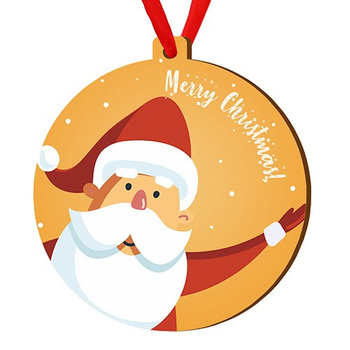 Wooden bauble for the Christmas tree