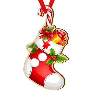 Wooden bauble for the Christmas tree