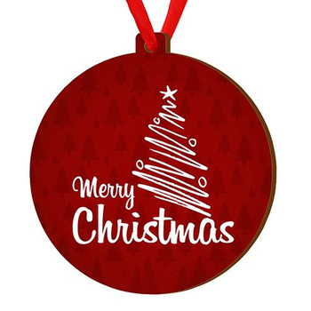 Wooden bauble for the Christmas tree