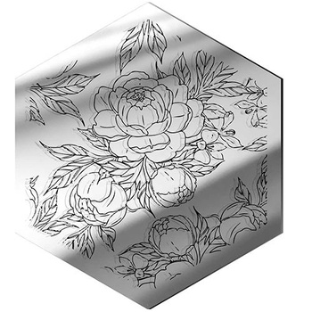  MIRROR DECORATIVE PANEL FOR THE WALL HEXAGON 