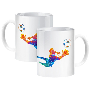 Football sports mug for a footballer