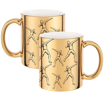 MUG FOR A SHOT PUT COMPETITOR