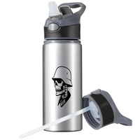 MUG SPORTS BOTTLE WATER BOTTLE WITH STRAW WITH HANDLE SURVIVAL 