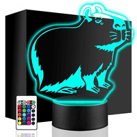  LED CAPYBARA ANIMAL NIGHT LAMP + REMOTE
