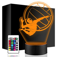  LED NIGHT LAMP VOLLEYBALL 3D BALL + REMOTE