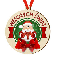 Wooden bauble for the Christmas tree