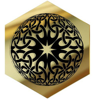  MIRROR DECORATIVE PANEL FOR THE WALL HEXAGON 