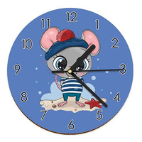 WOODEN WALL CLOCK FOR CHILDREN