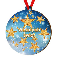 Wooden bauble for the Christmas tree