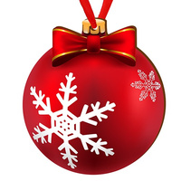 Wooden bauble for the Christmas tree