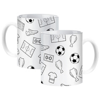 Football sports mug for a footballer