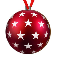 Wooden bauble for the Christmas tree