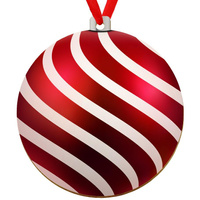 Wooden bauble for the Christmas tree