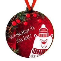 Wooden bauble for the Christmas tree